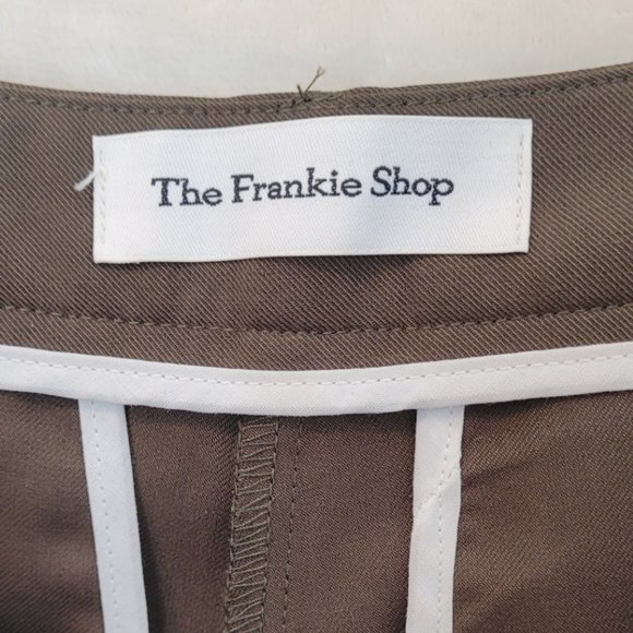 The Frankie Shop wide leg taupe trouser. - Picture 3 of 3
